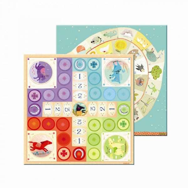 Spilkuffert med Gåsespillet og Ludo