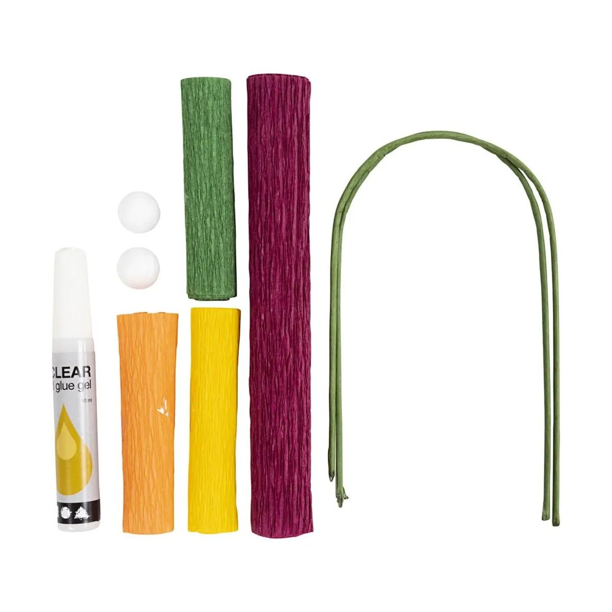 Mini DIY kit crepepapir, valmuer