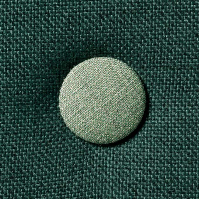 by KlipKlap 3 Fold sofa single, dyb grøn med lys grøn knap