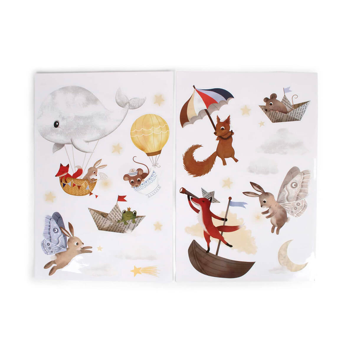 Filibabba Wallstickers - Dreamy Adventurers