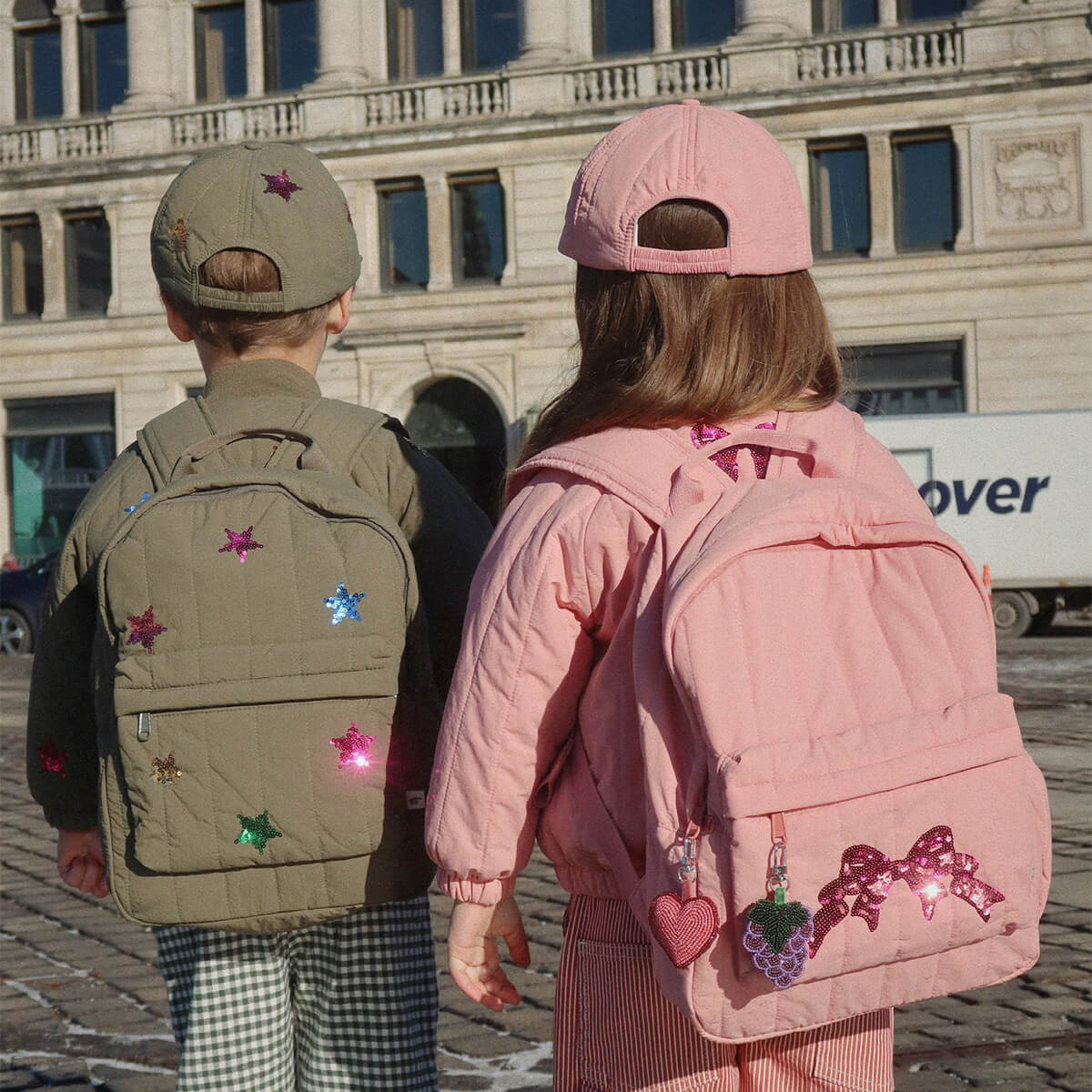 Konges Sløjd Juno Quilted Sequin Rygsæk, Rosette