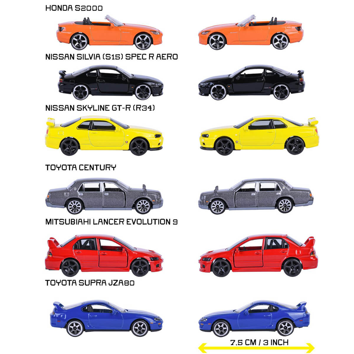 Majorette JDM Legends Premium Cars, ass