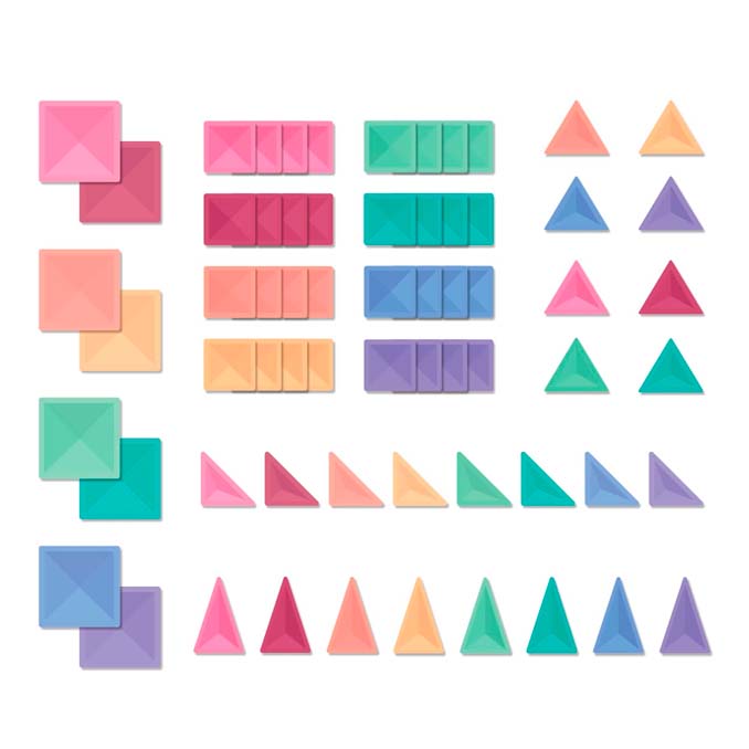Connetix Pastel starter - 64 dele
