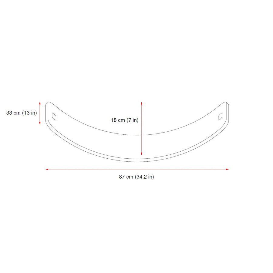 CurveLab balancebræt med filt, Perfect Arc, grøn