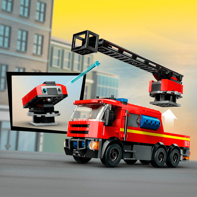 LEGO® CITY, Brandstation med brandbil