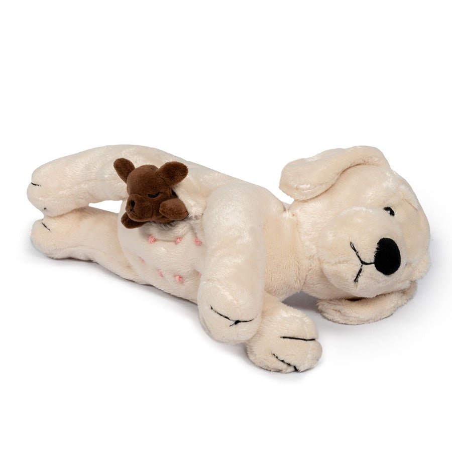 byASTRUP® plyshund med hvalpe