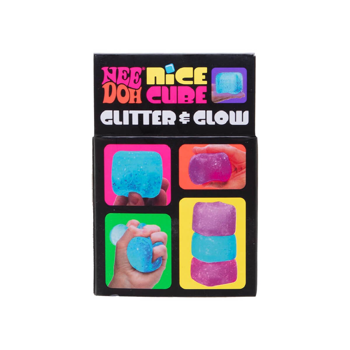 Needoh Nice Cube Glitter & Glow, Asst