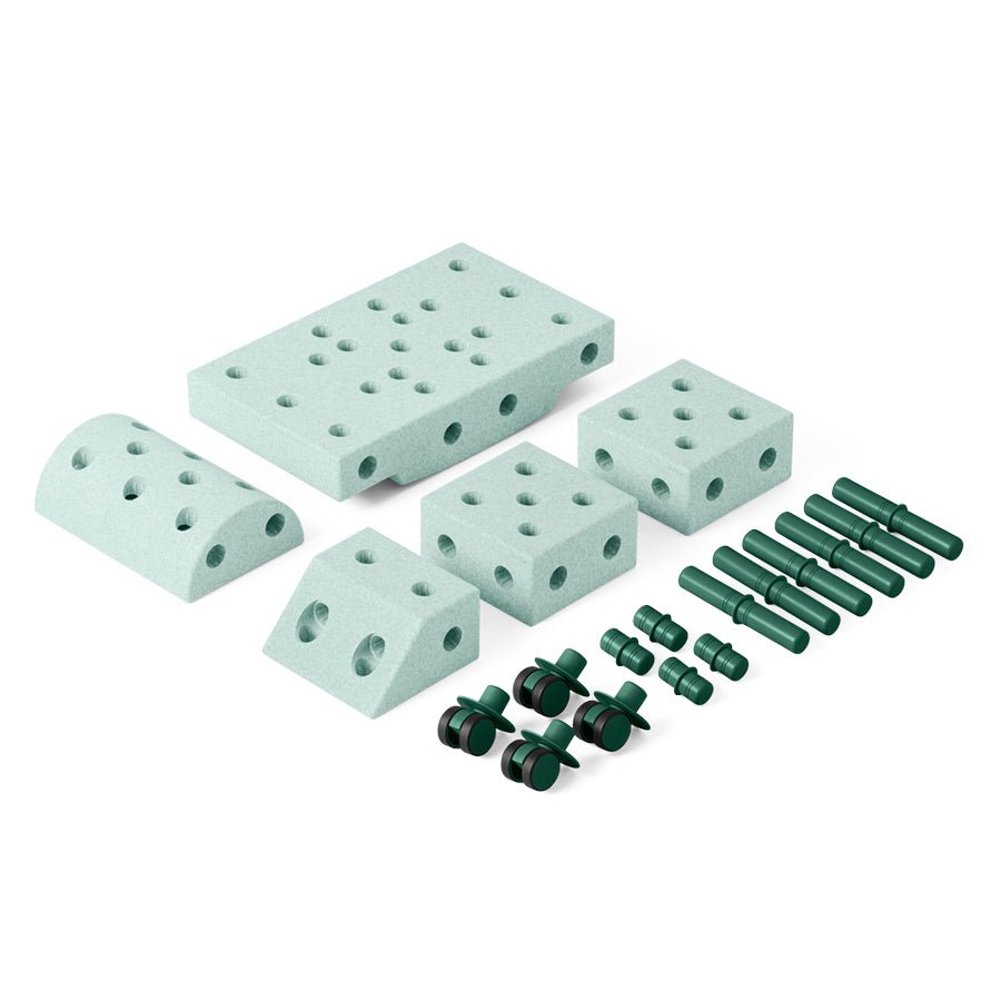 MODU Explorer Sæt, 19 Dele - Ocean Mint/Forest Green