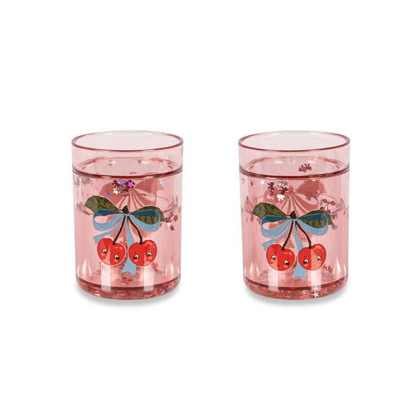 2 - Pak Glitter Kop med Cherry Bow