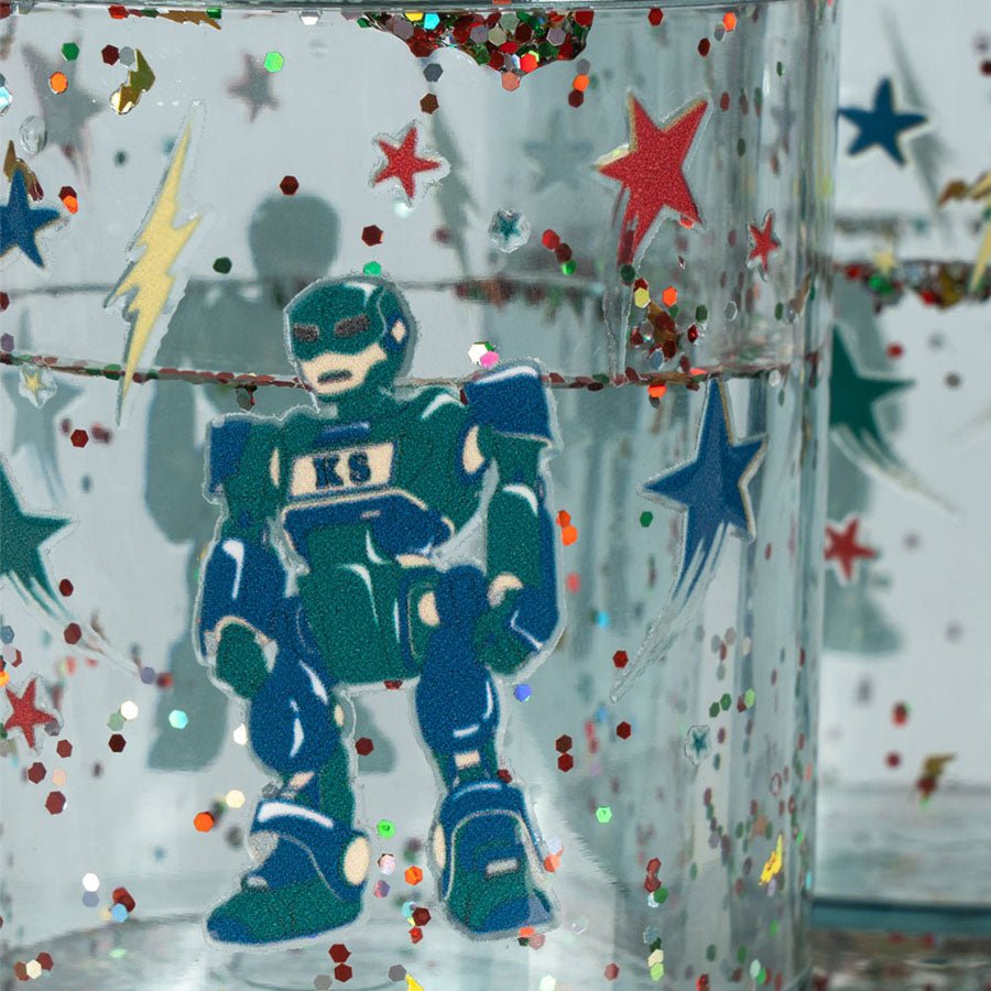 2 - Pak Glitter Kop med Hero Robot