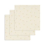 3-Pak Muslin Stofbleer i Lemon Dot