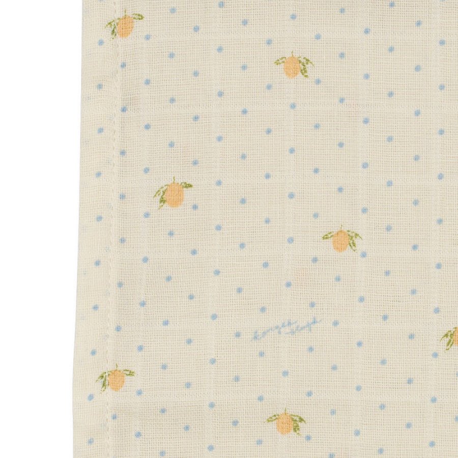 3-Pak Muslin Stofbleer i Lemon Dot