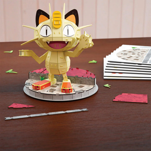 4D Puslespil med Pokemon Meowth (24 cm)