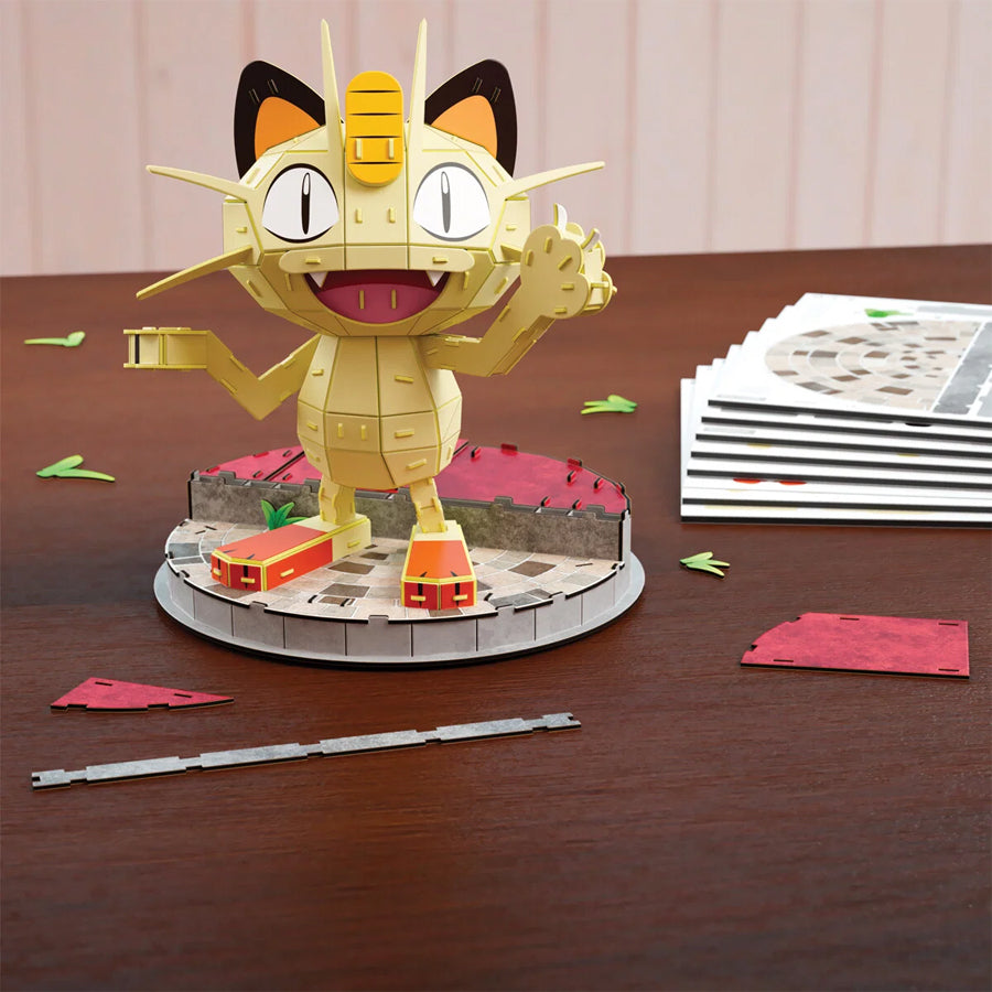 4D Puslespil med Pokemon Meowth (24 cm)