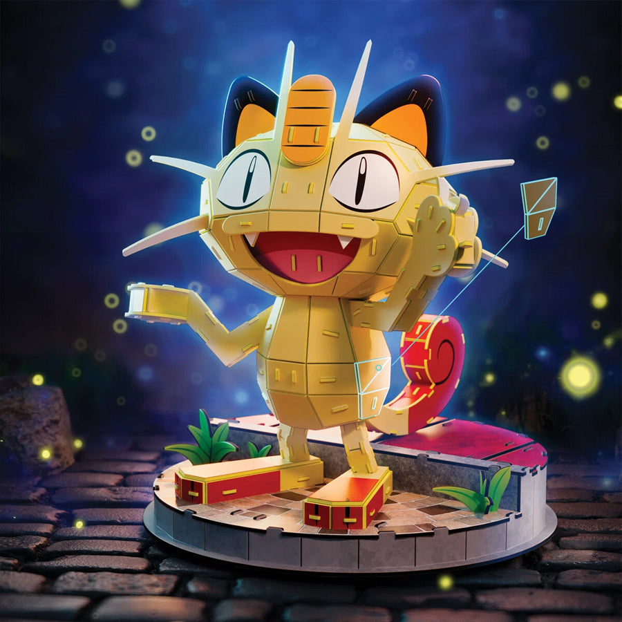 4D Puslespil med Pokemon Meowth (24 cm)