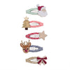 5er-Pack Mini Christmas Haarspangen