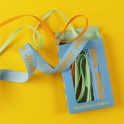 Geschenkenband - Set Schulkind, Gelb/Mint
