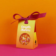 Flummiball Mit Konfetti Lila/Gelb/Apricot