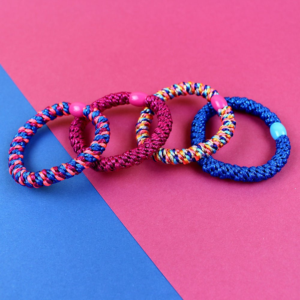 Haargummi - Set Pink/Blau