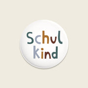 Button Schulkind, Adventure - Grün/Senf