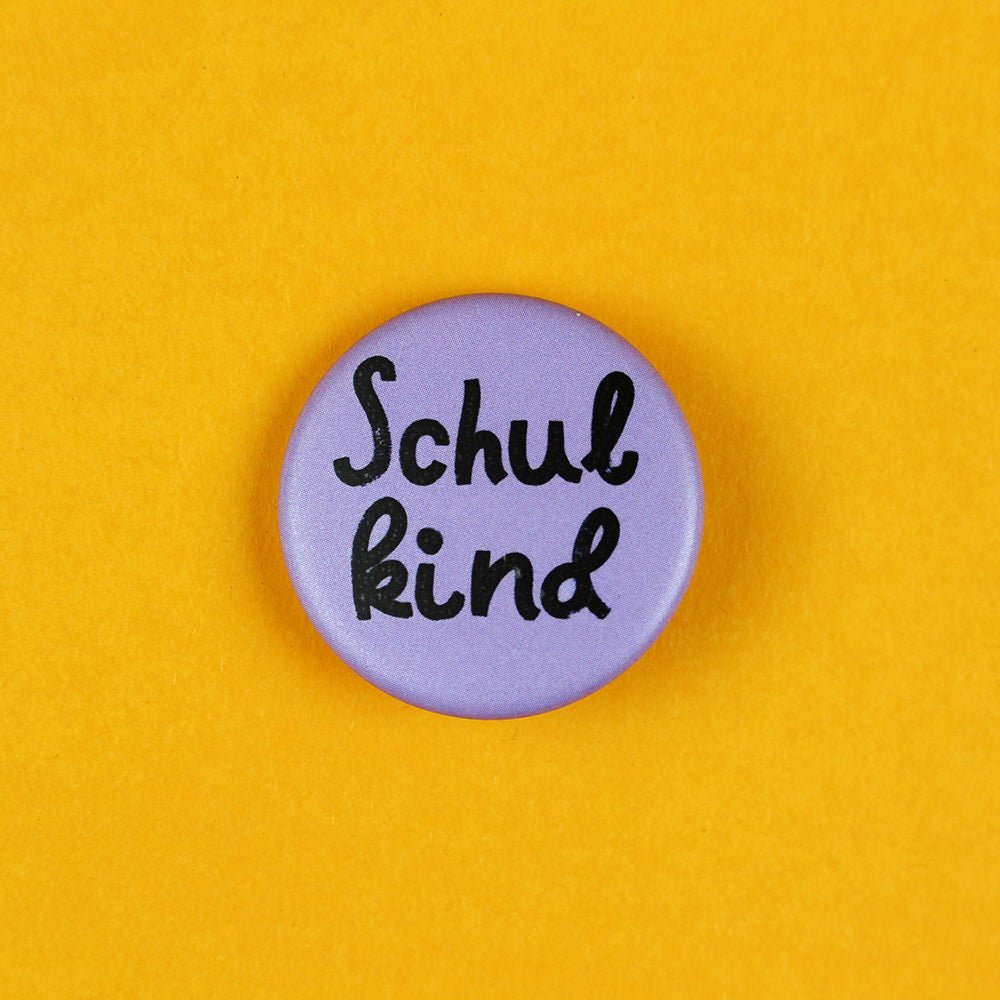 Button Schulkind - Flieder