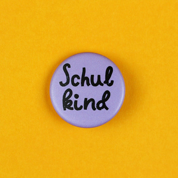 Button Schulkind - Flieder