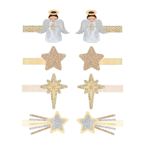 8-Pak Hårclips Sparkle Angel