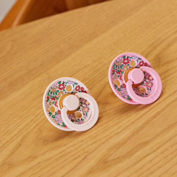 BIBS 2 - Pak Colour Liberty Oscar Meadow Sut, Str 2 - Petal / Baby Pink