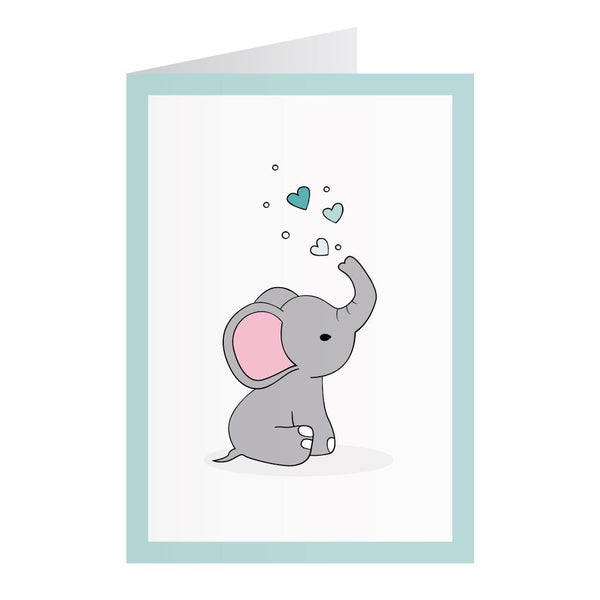 Kort Med Elefant Mint (A6)