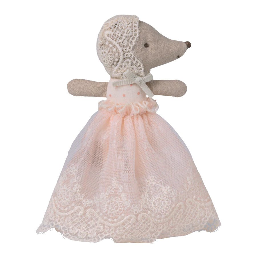 Baby Mus i Rosa Dåbskjole