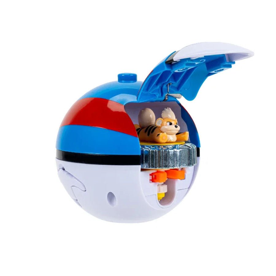 Battle Spinner med Growlithe i Great Ball