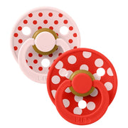Bibs Studio Sut 2 - Pak Polka Str 1, Blossom / Candy Apple