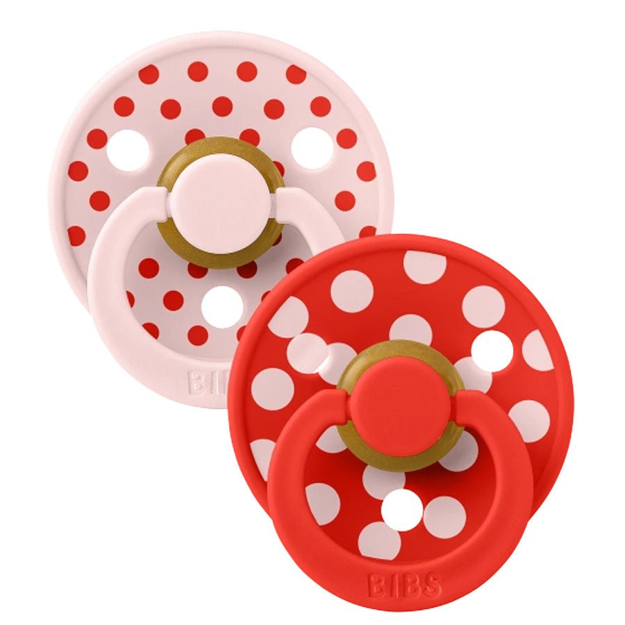 Bibs Studio Sut 2 - Pak Polka Str 1, Blossom / Candy Apple