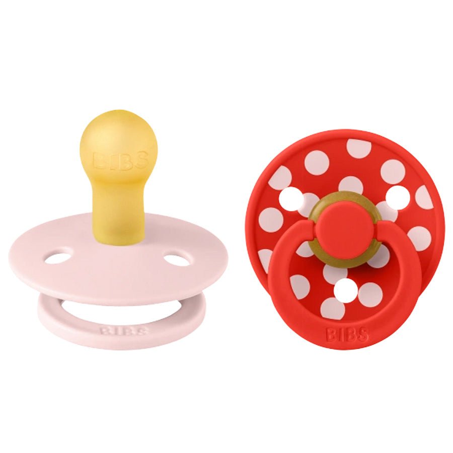Bibs Studio Sut 2 - Pak Polka Str 1, Blossom / Candy Apple