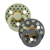 2-er-Pack Studio-Schnuller Polka Salbei / Eisen (Gr. 1)