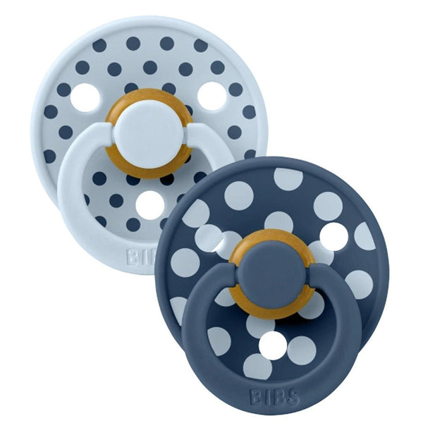 Bibs Studio Sut 2 - Pak Polka Str 2, Baby Blue / Steel Blue