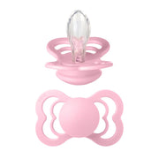 Bibs Supreme Silikone Sut, Str 2 - Baby Pink