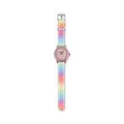 Børne Armbåndsur i Rainbow Glitter