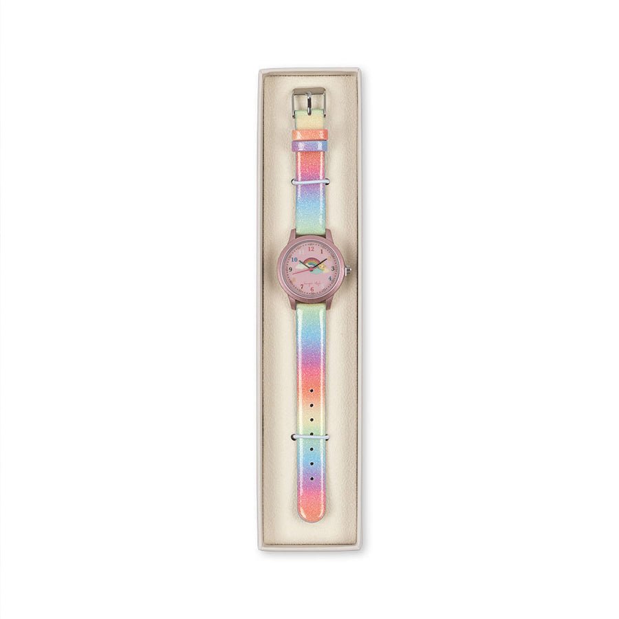 Børne Armbåndsur i Rainbow Glitter