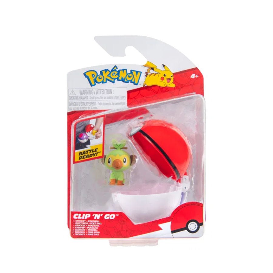 Clip N' Go Grookey i Pokéball