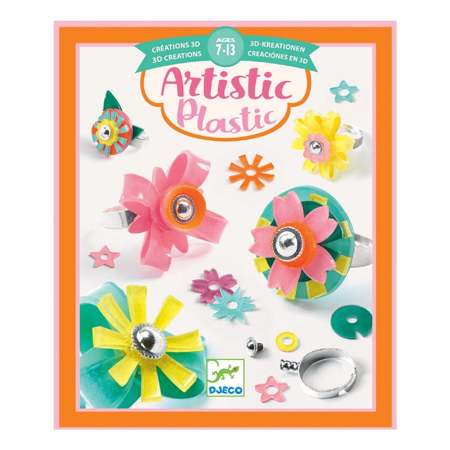Artistic Plastic DIY Smykkesæt med Ringe