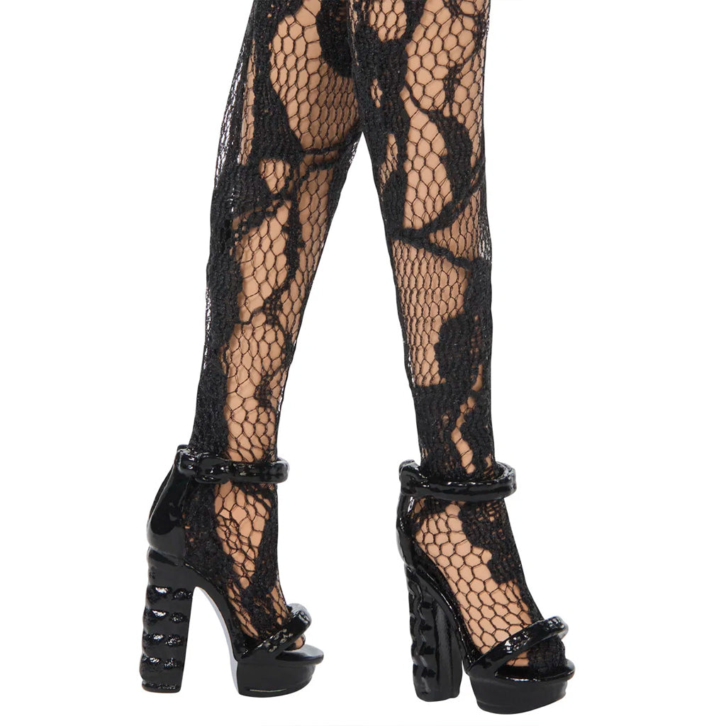 Deluxe Style Pink & Black Tights