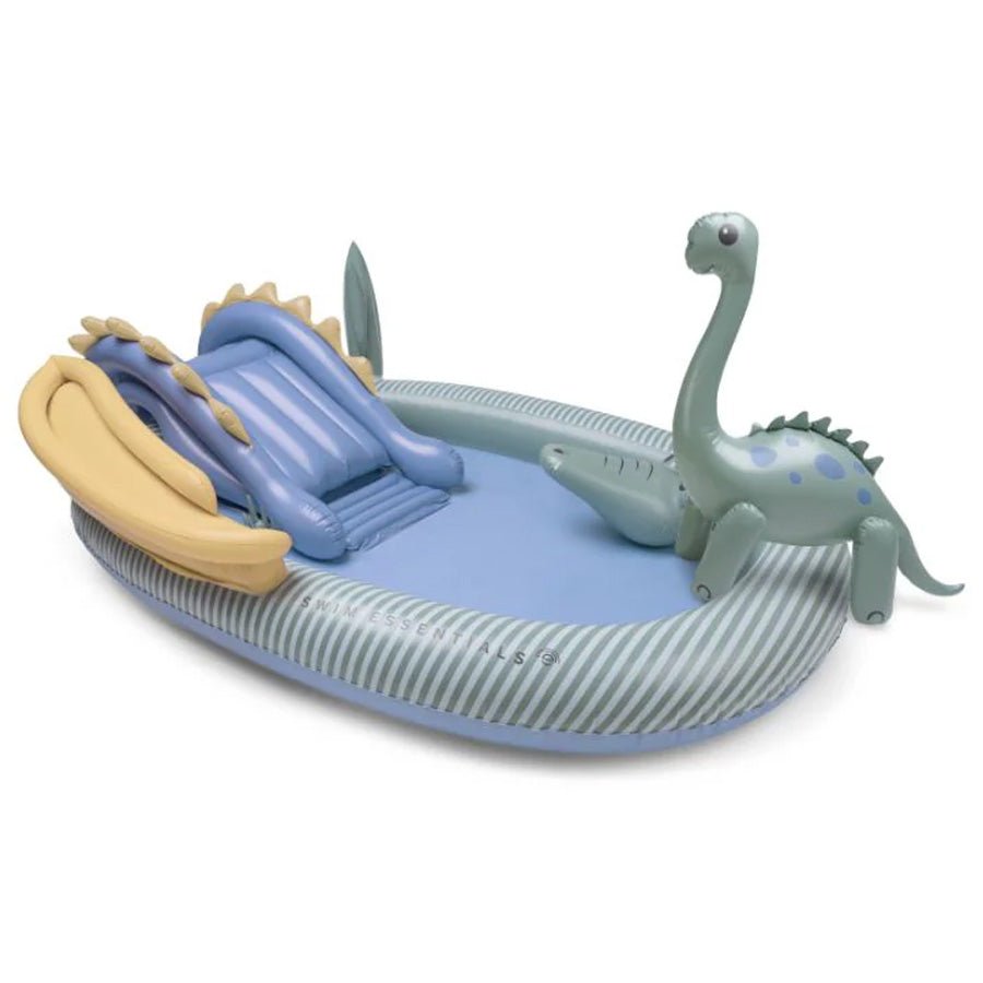 Dino Adventure Badebassin med Rutsjebane (210 cm)