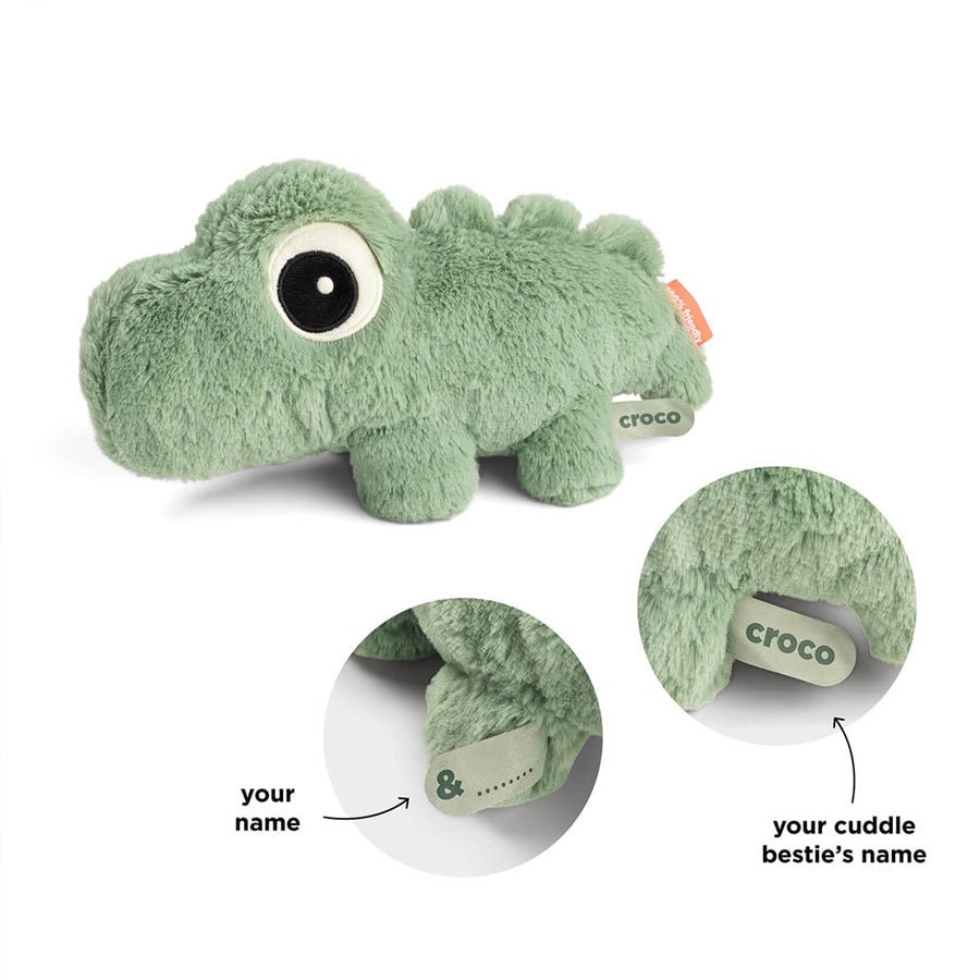 Krammebamse Croco i Grøn (28 cm)