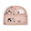 Stick & Stay Teller mit Fächern Tiny Farm Puder