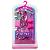 Fashion Kleidung und Zubehör Set Pinkes Leopardkleid