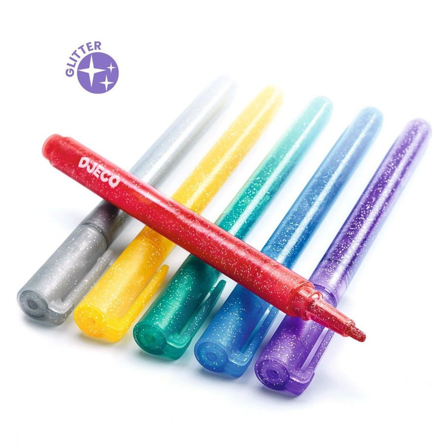 Glitter Markers (6 stk)