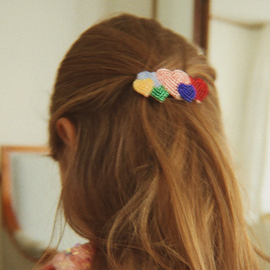 Hjerte Perle Hårclips i Coeur Colore