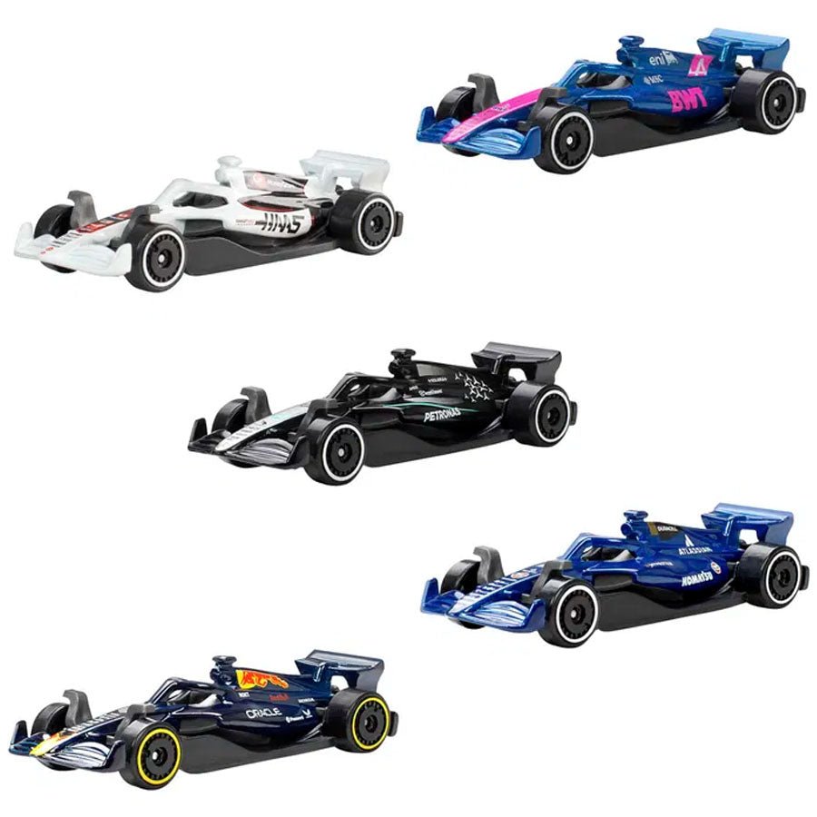 F1 Racing 2025 5 - pak Biler i 1:64