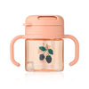 Kai Tritan-Becher mit Strohhalm in Berry/Pale Tuscany